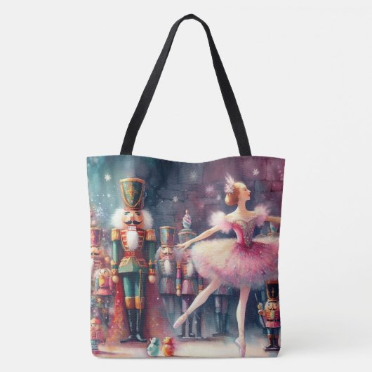 美しい水の色のナツクラッカー トートバッグ (裏面)