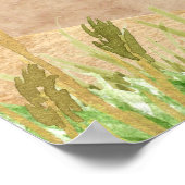 美しい水の色のビーチシーン ポスター (角)