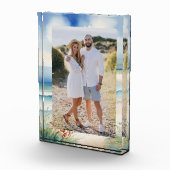 美しい水の色のビーチシーン |写真 フォトブロック (右)