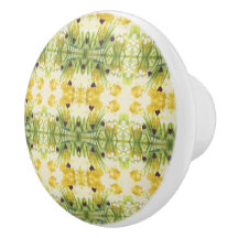 美しい水の色のフローラハートキャビネットプル