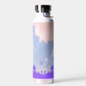 美しい水の色のフローラモスクイスラムの贈り物 ウォーターボトル (左面)