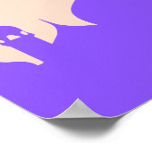 美しい水の色のフローラモスクイスラムの贈り物 ポスター (角)