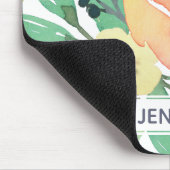 美しい水の色の光る金ゴールドスターラベンダー マウスパッド (コーナー)