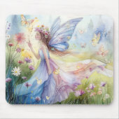 美しい水の色の妖精で牧草地 マウスパッド (正面)