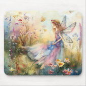 美しい水の色の妖精で牧草地 マウスパッド (正面)