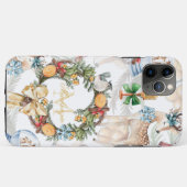 美しい水の色の鹿クリスマスファミリー名 Case-Mate iPhoneケース (裏面(横))