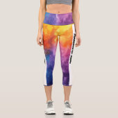 美しい水の色をパーソナライズ カプリレギンス (正面)