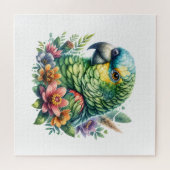 美しい水の色アマゾンオウム ジグソーパズル (横)