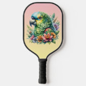 美しい水の色アマゾンオウム ピックルボールラケット (裏面)