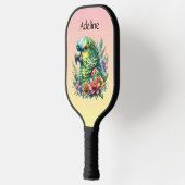 美しい水の色アマゾンオウム ピックルボールラケット (左)