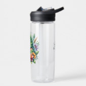 美しい水の色アマゾンパーソナライズされたオウム ウォーターボトル (左面)