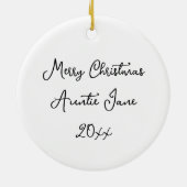 美しい水の色アマゾンパーソナライズされたオウム セラミックオーナメント (裏面)