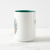 美しい水の色アマゾンパーソナライズされたオウム マグカップ (中央)