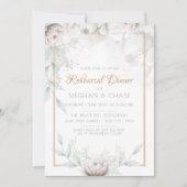 美しい水の色アラバスター牡丹 招待状 (正面)