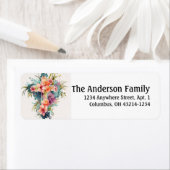 美しい水の色クリスチャンクロスイースターラベル ラベル (インサイチュ)