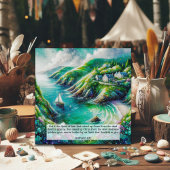 美しい水の色シーショア帆船イースター シーズンカード