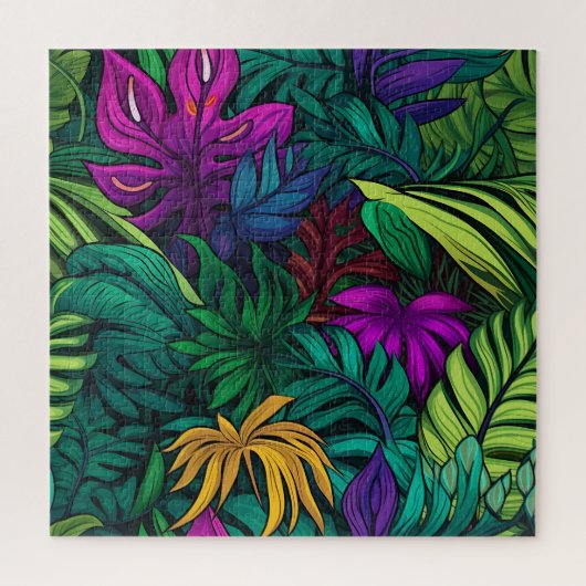 美しい水の色ジャングルアドベンチャー ジグソーパズル (縦)