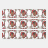 美しい水の色ドイツの羊飼いのクリスマス ラッピングペーパーシート (正面)