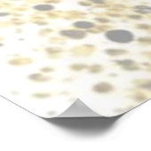 美しい水の色バレリーナウーマン金ゴールド ポスター (角)