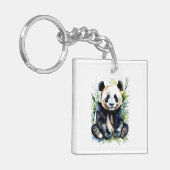 美しい水の色パンダのクマ キーホルダー (正面左)