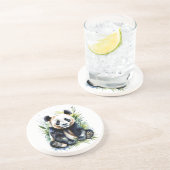 美しい水の色パンダのクマ コースター (側面)