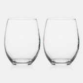 美しい水の色パンダのクマ ステムなしワイングラス (右)