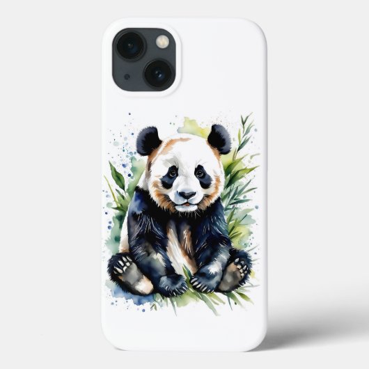 美しい水の色パンダのクマ Case-Mate iPhoneケース (裏面)