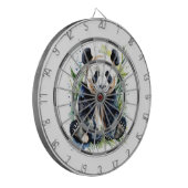 美しい水の色パンダのベアーレギュレーション ダーツボード (正面左)