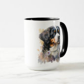 美しい水の色ベルネーゼ山犬 マグカップ (正面右)