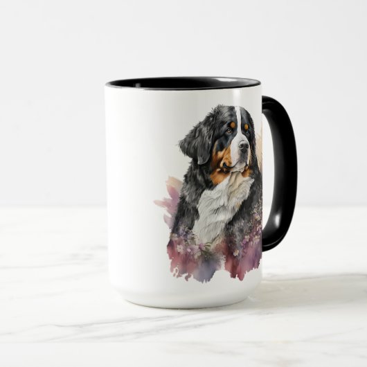 美しい水の色ベルネーゼ山犬 マグカップ (正面右)