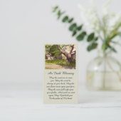 美しい水の色絵を描の同情カード 名刺 (スタンド正面)