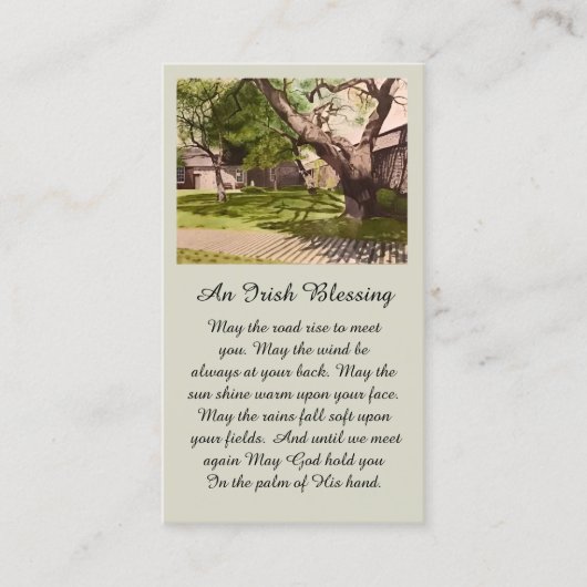 美しい水の色絵を描の同情カード 名刺 (正面)