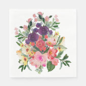 美しい水の色絵を描の花 スタンダードランチョンナプキン (正面)