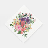 美しい水の色絵を描の花 スタンダードランチョンナプキン (角)