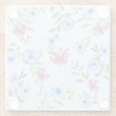 美しい水カラーフローラコースター ガラスコースター (裏面)