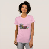 美しい水中の手色彩の鮮やかの珊瑚礁 Tシャツ (正面フル)