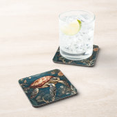 美しい水中ウミガメ コースター (右側)