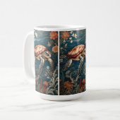 美しい水中ウミガメ コーヒーマグカップ (正面左)