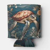 美しい水中ウミガメ 缶クーラー (裏面)