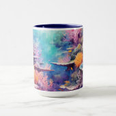 美しい水中シービュー マグカップ (中央)