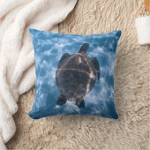 美しい水中競技カメ |海最高の生の賜物 クッション (ブランケット)