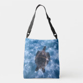 美しい水中競技カメ |海最高の生の賜物 クロスボディバッグ (裏面)