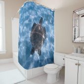 美しい水中競技カメ |海最高の生の賜物 シャワーカーテン (インサイチュ)