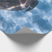 美しい水中競技カメ |海最高の生の賜物 ラッピングペーパー (角)