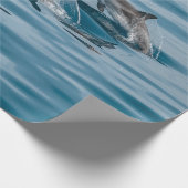 美しい水中競技ドルフィン ラッピングペーパー (角)