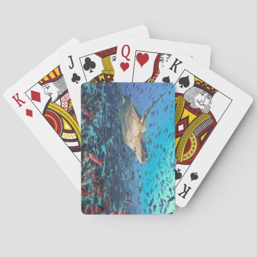 美しい水中風景のトランプ トランプ (裏面)
