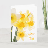 美しい水仙のグリーティングカード カード (正面)