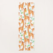 美しい水彩キリン動パーソナライズされた物 ヨガマット (裏面)