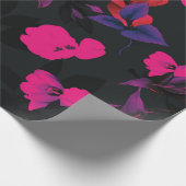 美しい水彩チューリップの花の継ぎ目のないパター ラッピングペーパー (角)