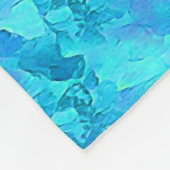 美しい水彩トロピカルオーシャンテーマデザイン フリースブランケット (角)